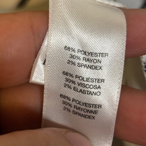 Chico's Cardigan Women's Size Large Open Front Stripes Black White Chicos 2 - Picture 4 of 4